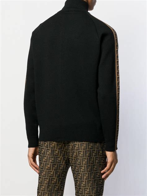 fendi logo cardigan|fendi cardigan men's.